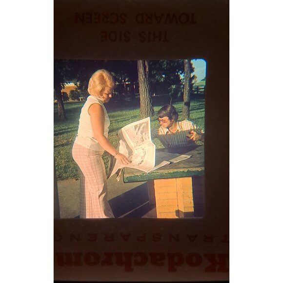 Vintage Family Vacation Slides 31 From 1973-1975 Christmas Lion Country Beach - Picture 2 of 16